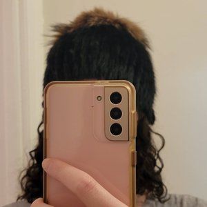 Mink Fur Black Beanie with Pompom